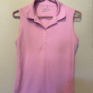 Bubblegum pink Nike Golf sleeveless polo - Size small